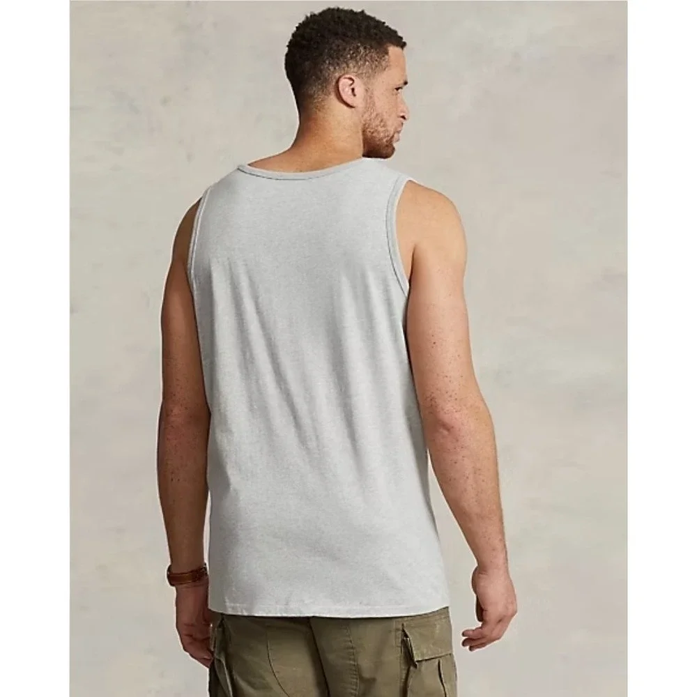 Polo Ralph Lauren 100% Cotton Gray Tank Top Soft Classic Fit Men's Size 4XB NWT